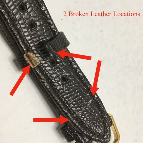 Vintage Mug Rootbeer Promotional Watch Gold Tone Leather Band - Picture 12 of 12